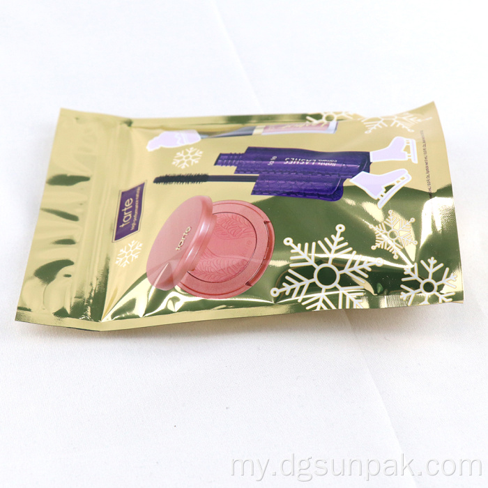 စိတ်ကြိုက်ပြုပြင်ပြောင်းလဲရေးအလှကုန်ပစ္စည်းထုပ်ပိုးခြင်းမိတ်ကပ် MusicUp brush ziplock bags